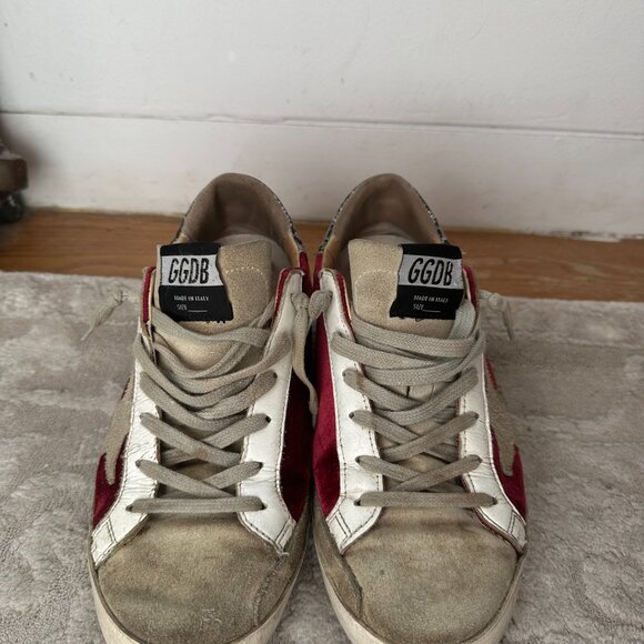 Maroon Velvet Golden Goose - Picture 5 of 5